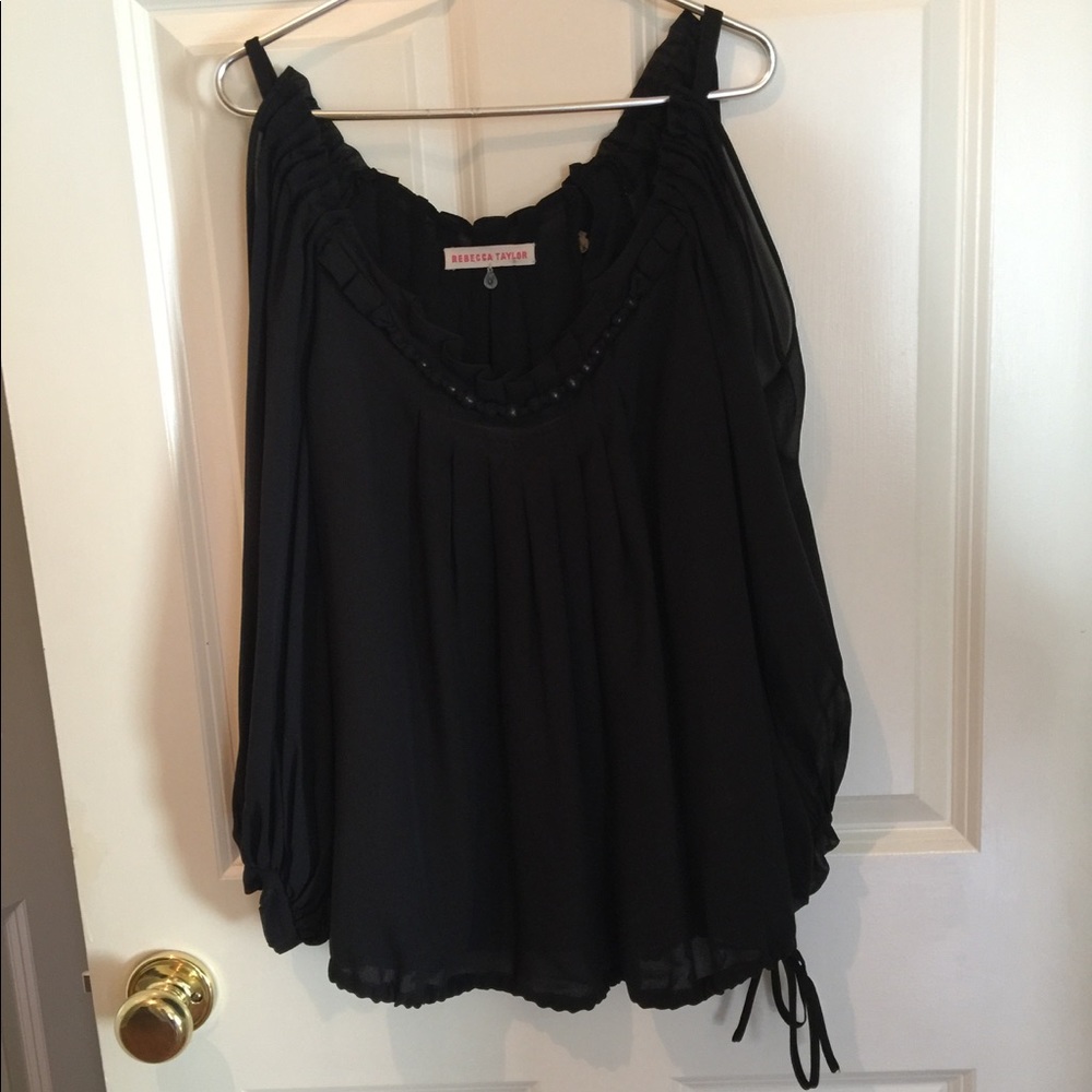 Rebecca Taylor open sleeve blouse